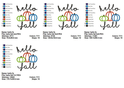 Pumpkin Patch Greeting - Appliqué - Machine Embroidery Design