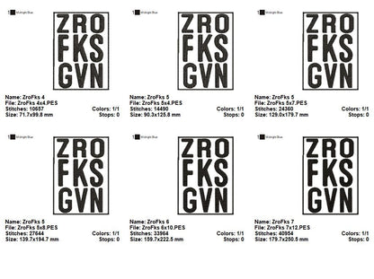 Sarcastic Funny Saying - Fill Stitch - Machine Embroidery Design