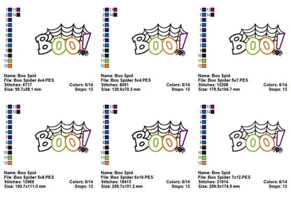 Spooky Boo - Appliqué - Machine Embroidery Design