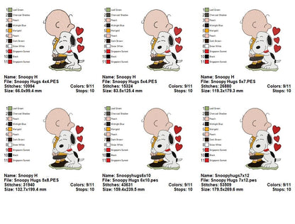 Sweetest Hug Ever! 💘🐕 – Fill Stitch – Machine Embroidery Design