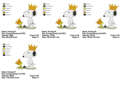 Royal Pals 👑 – Fill Stitch – Machine Embroidery Design