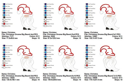 Christmas Gnome Collection - Fill, Sketch & Applique - Machine Embroidery Design