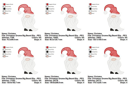 Christmas Gnome Collection - Fill, Sketch & Applique - Machine Embroidery Design