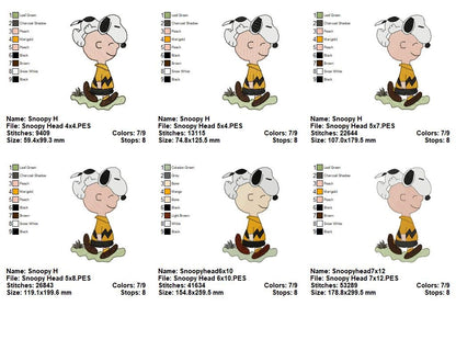 Peanuts Friendship Fun 🐶 – Fill Stitch – Machine Embroidery Design