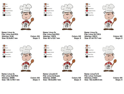 🍽️ Chef Is In Cutie – Fill Stitch – Machine Embroidery Design