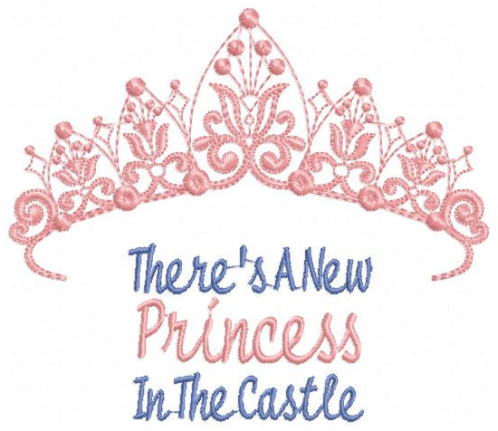 New Princess Tiara – Fill Stitch – Machine Embroidery Design