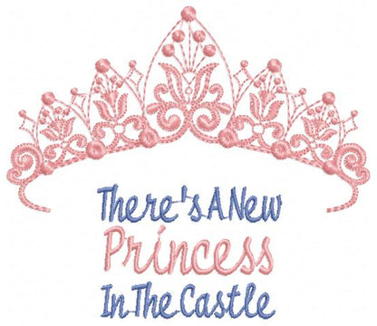 New Princess Tiara – Fill Stitch – Machine Embroidery Design