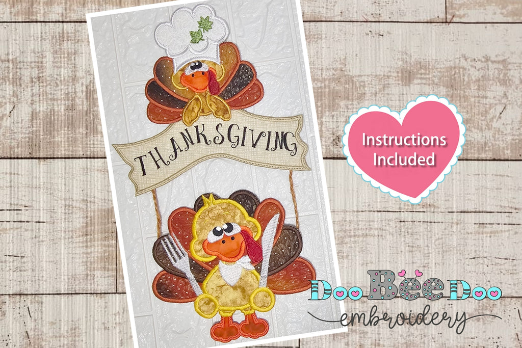 Thanksgiving Turkey - ITH Project - Machine Embroidery Design