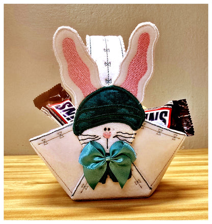 12 Bunny Bags & Baskets Designs Bundle - ITH Project - Machine Embroidery Design