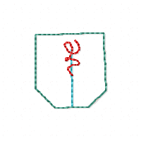 Love Teacup Bookmarker - ITH Project - Machine Embroidery Design