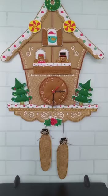 Cuckoo Clock Christmas - ITH Project - Machine Embroidery Design