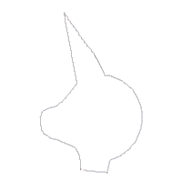 Little Unicorn Cute Ornament - ITH Project - Machine Embroidery Design