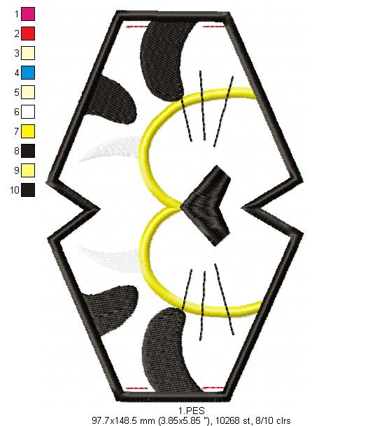 Face Mask Tiger - ITH Project - Machine Embroidery Design
