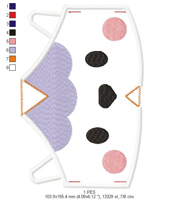 Sheep Face Mask - ITH Project - Machine Embroidery Design