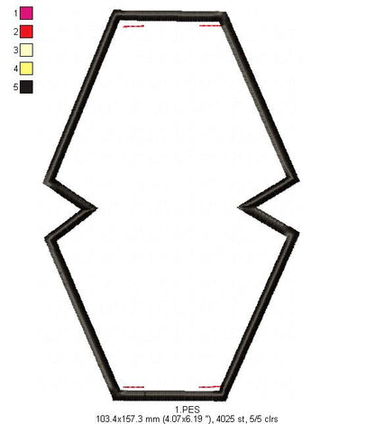 Face Mask - ITH Project - Machine Embroidery Design