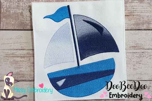 Sail Boat - Fill Stitch