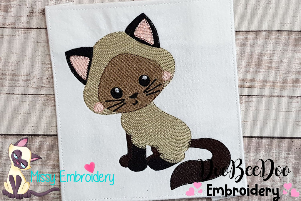 Siamese Kitty - Fill Stitch