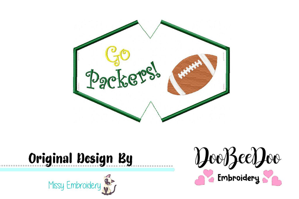 Go Packers! Face Mask - ITH Project - Machine Embroidery Design