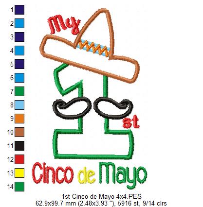 My 1st Cinco de Mayo - Applique