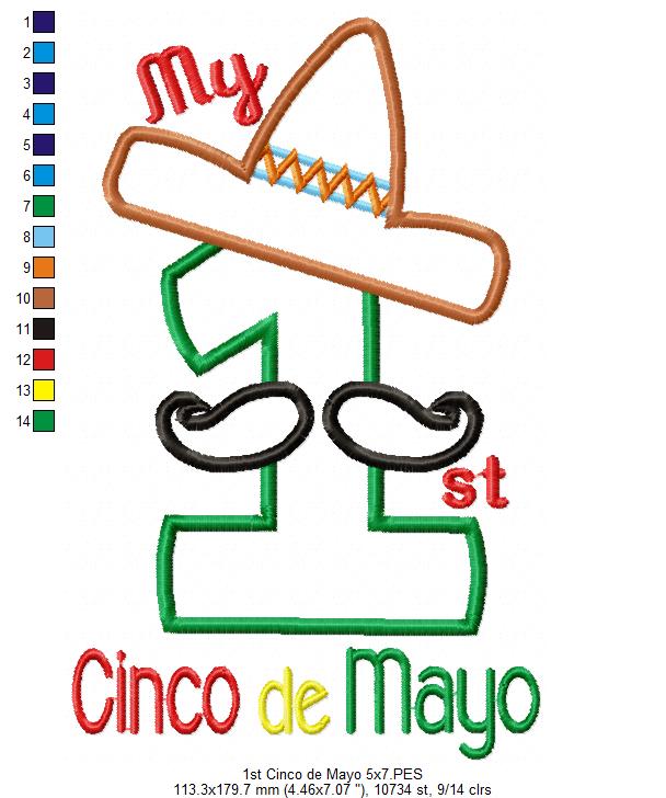 My 1st Cinco de Mayo - Applique