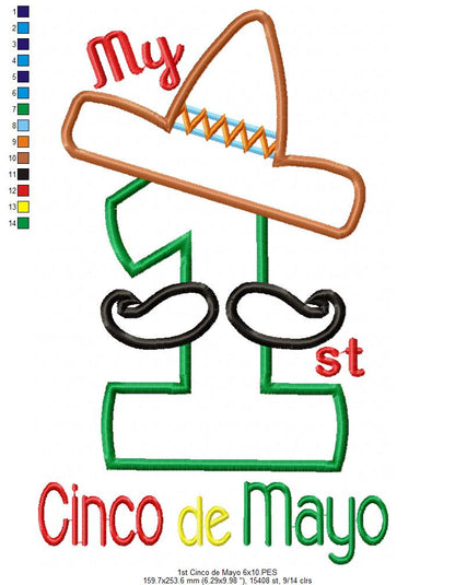 My 1st Cinco de Mayo - Applique