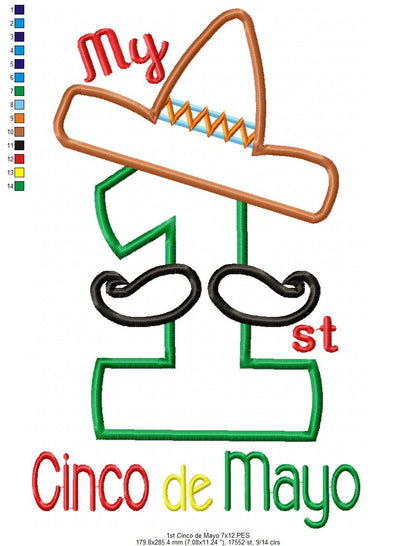 My 1st Cinco de Mayo - Applique