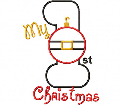My 1st Christmas - Applique