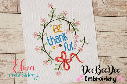 Be Thankful - Fill Stitch