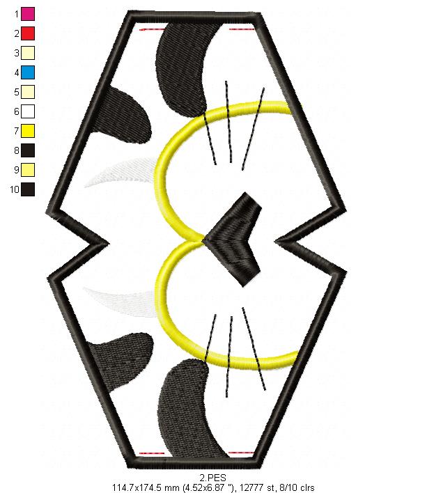 Face Mask Tiger - ITH Project - Machine Embroidery Design