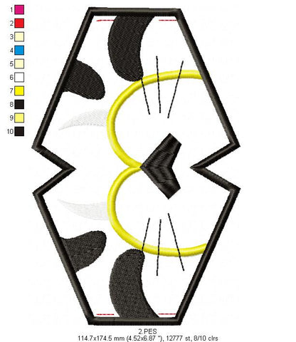 Face Mask Tiger - ITH Project - Machine Embroidery Design