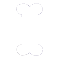 Dog Border Collie and Bone Door Ornament - ITH Project - Machine Embroidery Design