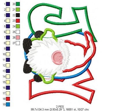 Christmas Gnome Joy - Applique - 6 Sizes - Machine embroidery Designs
