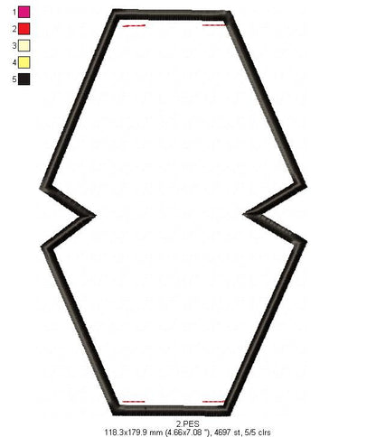 Face Mask - ITH Project - Machine Embroidery Design