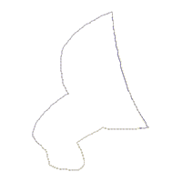 Easter Farmer Bunny Holding an Egg - Vase Ornament - ITH Project - Machine Embroidery Design