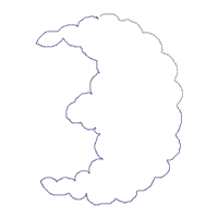 Cute Easter Sheep Vase Ornament - ITH Project - Machine Embroidery Design