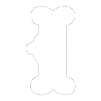 Dog Puppy and Bone Ornamet - ITH Project - Machine Embroidery Design