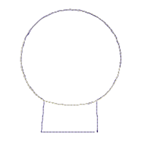 Snowman Mouse Ears Headband - ITH Project - Machine Embroidery Design