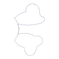 Easter Bunny Boy and Girl Vase Ornaments - ITH Project - Machine Embroidery Design