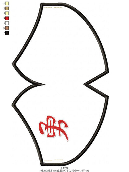 Face Mask Courage - ITH Project - Machine Embroidery Design