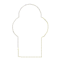 Easter Cross with Flowers Vase Ornament - ITH Project - Machine Embroidery Design