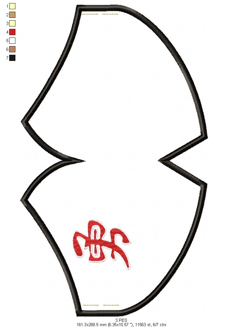 Face Mask Courage - ITH Project - Machine Embroidery Design