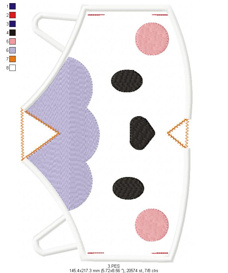 Sheep Face Mask - ITH Project - Machine Embroidery Design