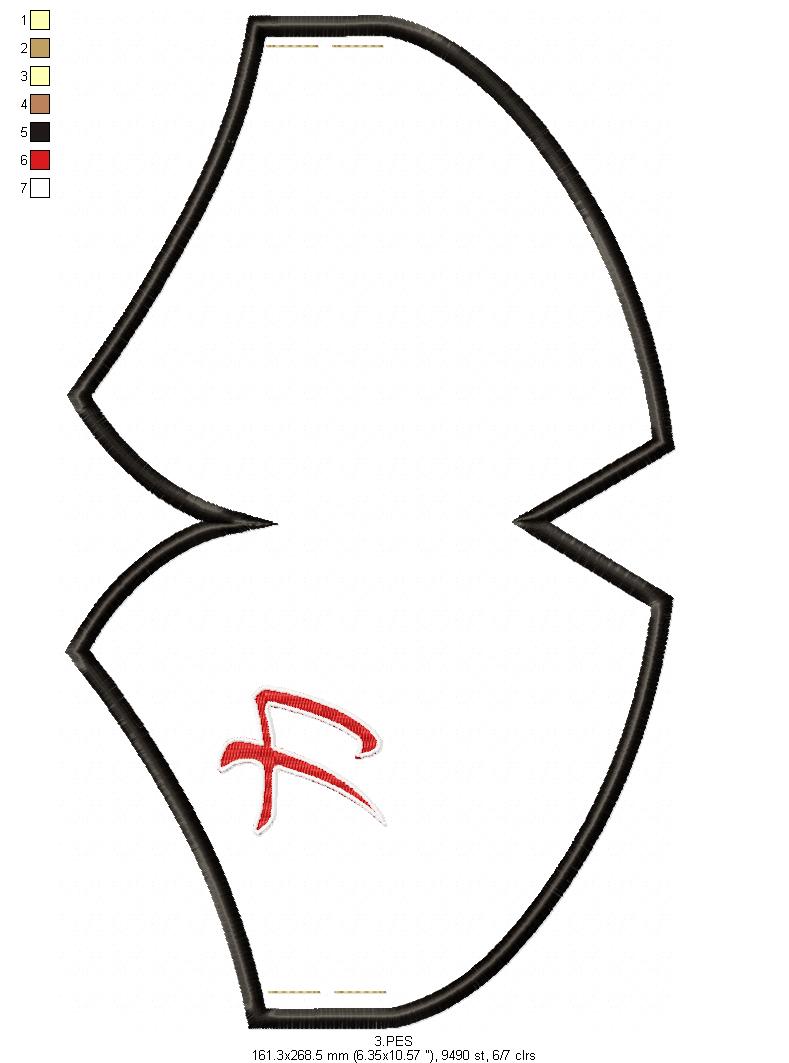 Face Mask Force - ITH Project - Machine Embroidery Design