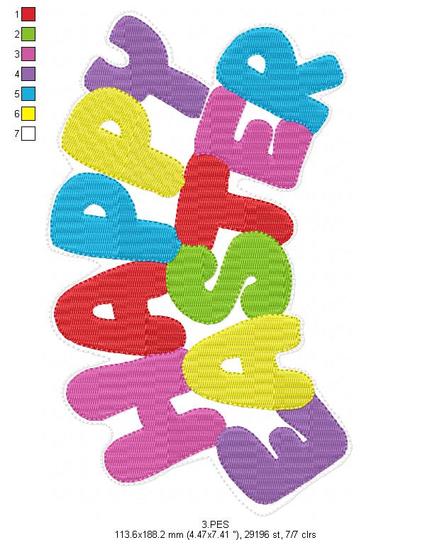 Easter Bunny Door Ornament - ITH Project - Machine Embroidery Design