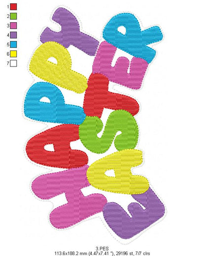 Easter Bunny Door Ornament - ITH Project - Machine Embroidery Design