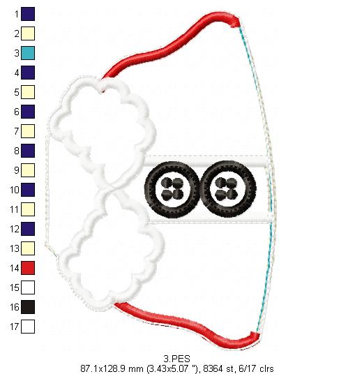 Santa Claus with Bell Door Ornament - ITH Project - Machine Embroidery Design