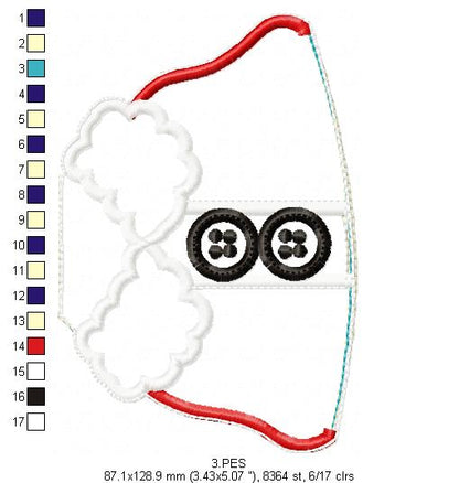 Santa Claus with Bell Door Ornament - ITH Project - Machine Embroidery Design