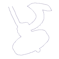 Santa Claus Lifting Weight Ornament - ITH Project - Machine Embroidery Design