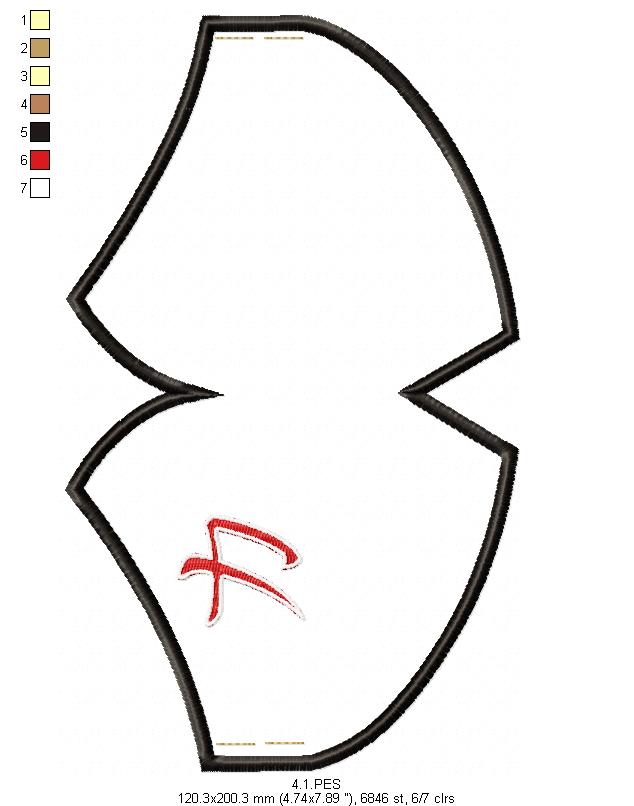 Face Mask Force - ITH Project - Machine Embroidery Design