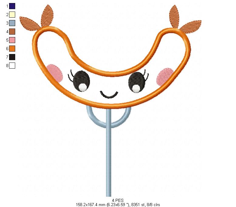 Oktoberfest - Sausage - Germany  -  Applique  -6 sizes -  Machine Embroidery Design